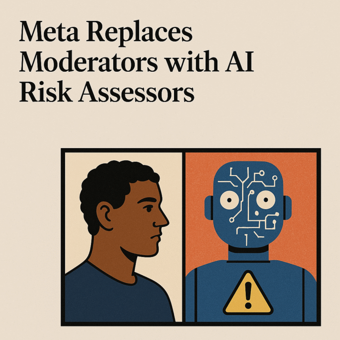 Meta replaces moderators with AI risk assesors