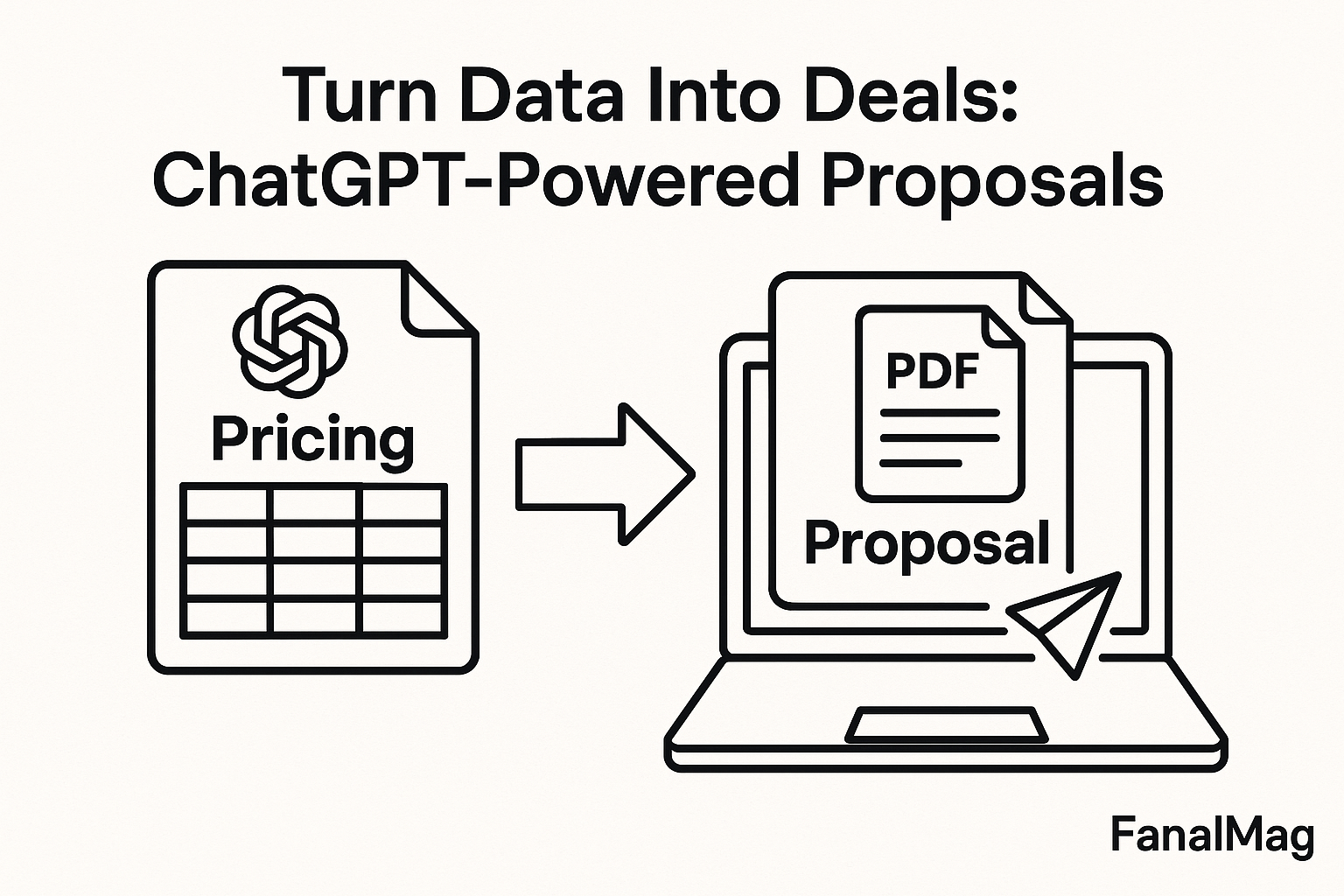 ChatGPT automatically generating branded proposals from pricing tables