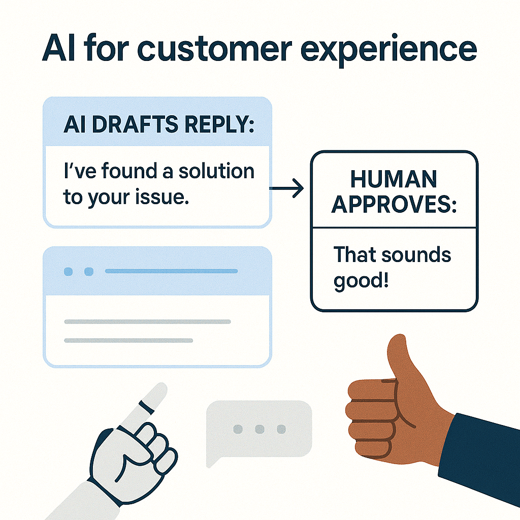 Use AI to improve replies and build a simple FAQ bot