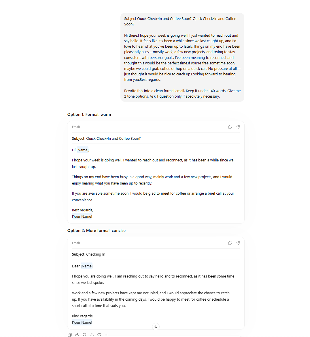 ChatGPT Plus response for Prompt 2